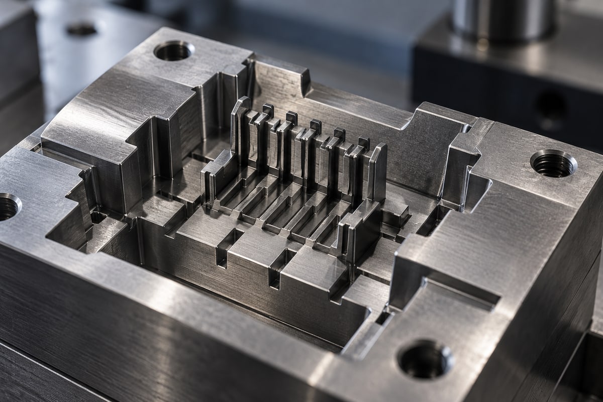 Titanium aerospace pocket after sinker EDM