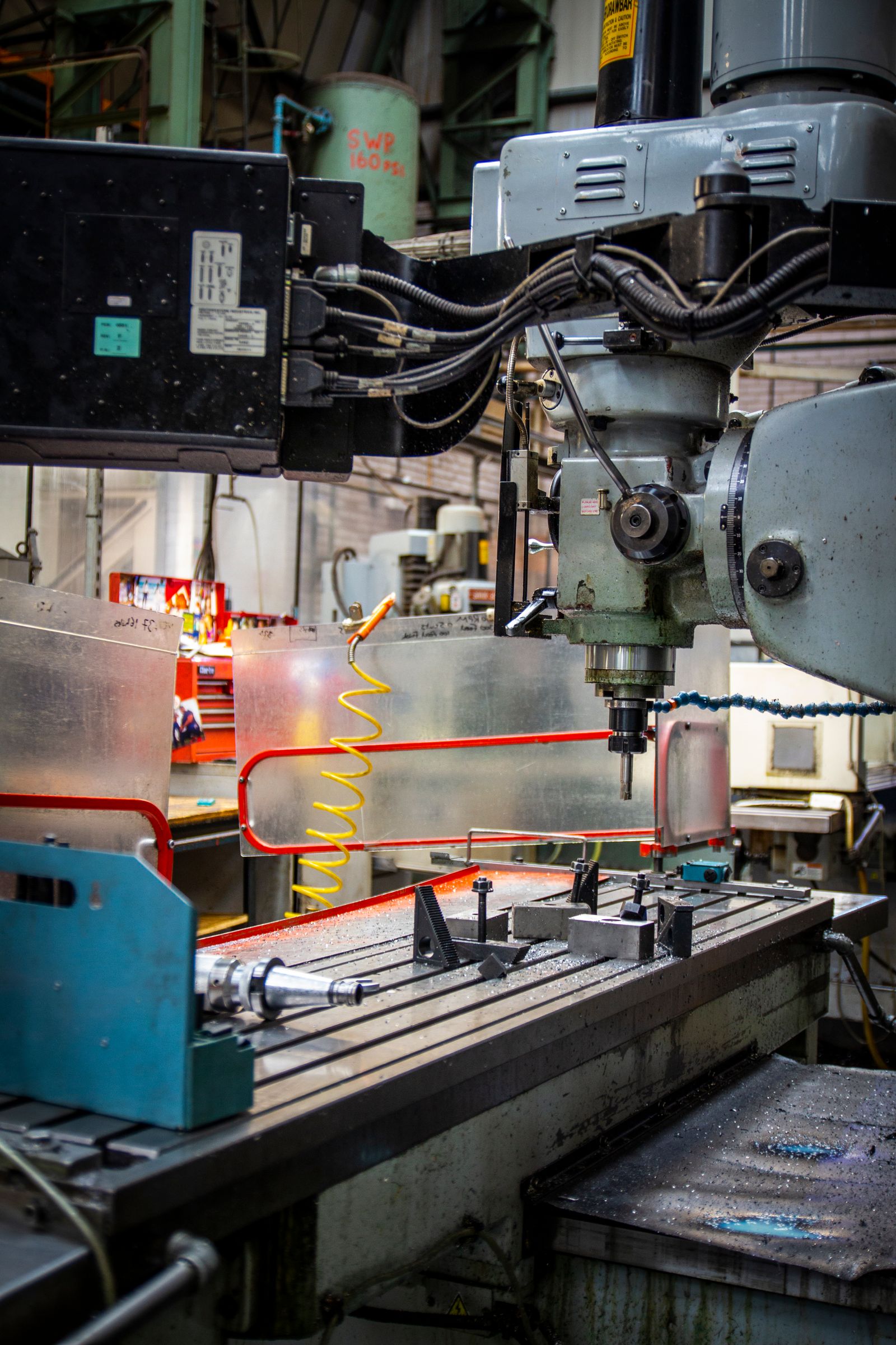 CNC lathe turning setup