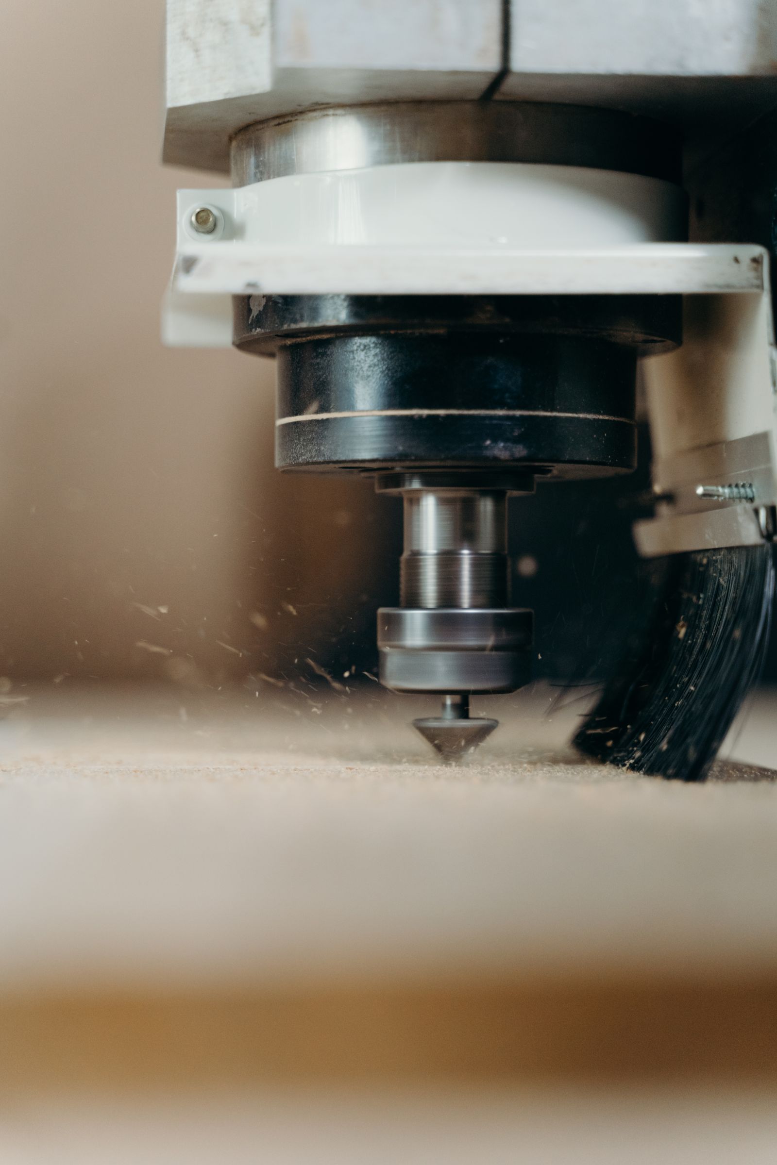CNC lathe turning setup