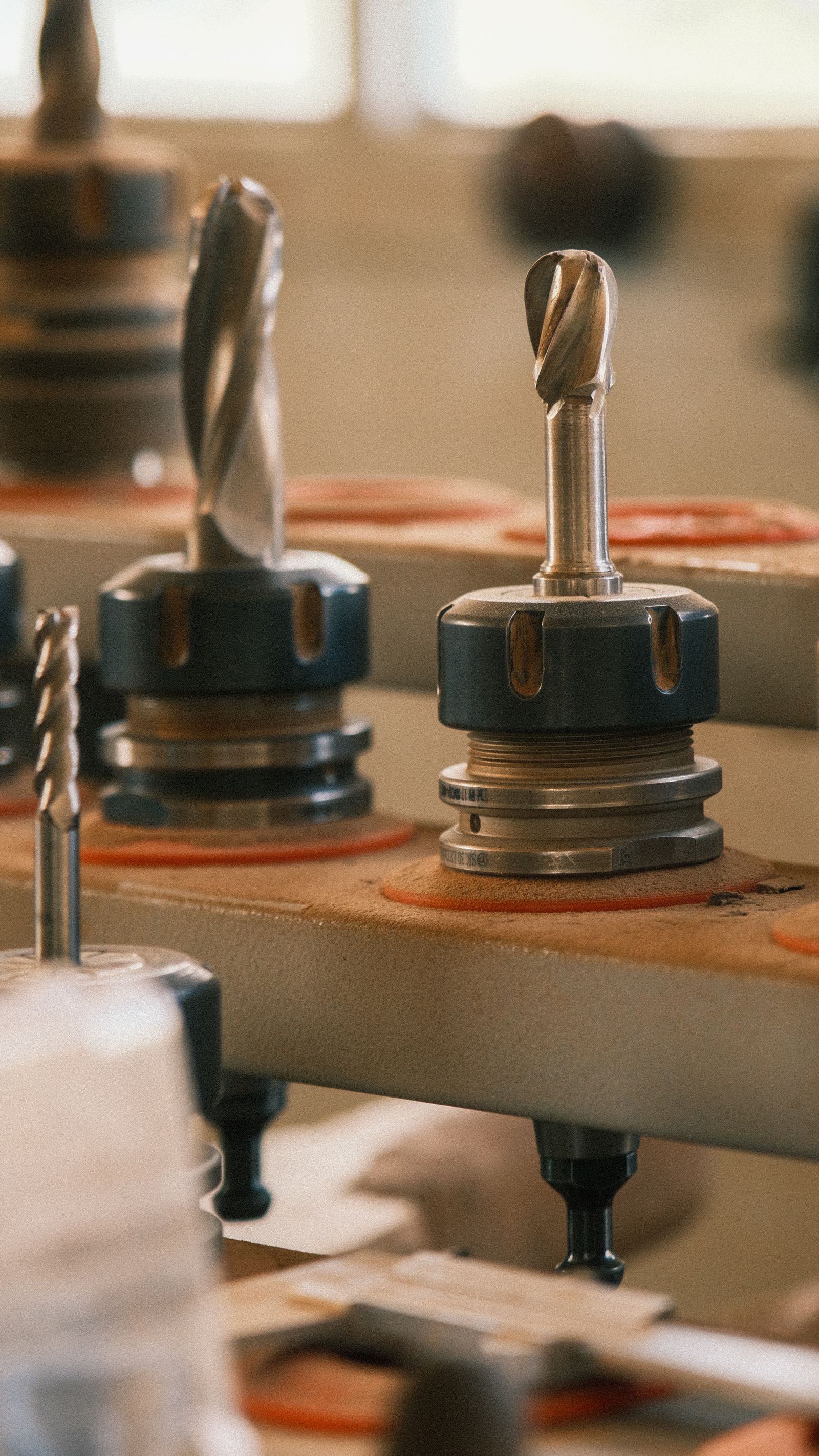 CNC boring cell in production