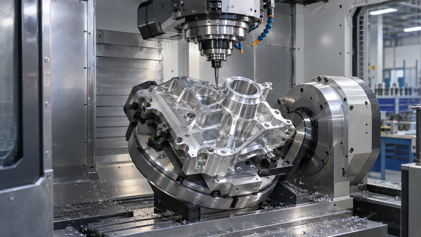 5-axis CNC machining center