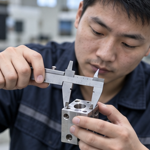 Vernier caliper dimensional check