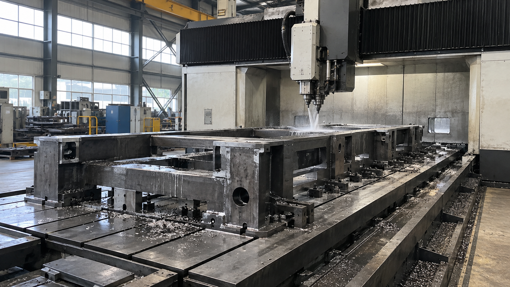 Large-format machining center