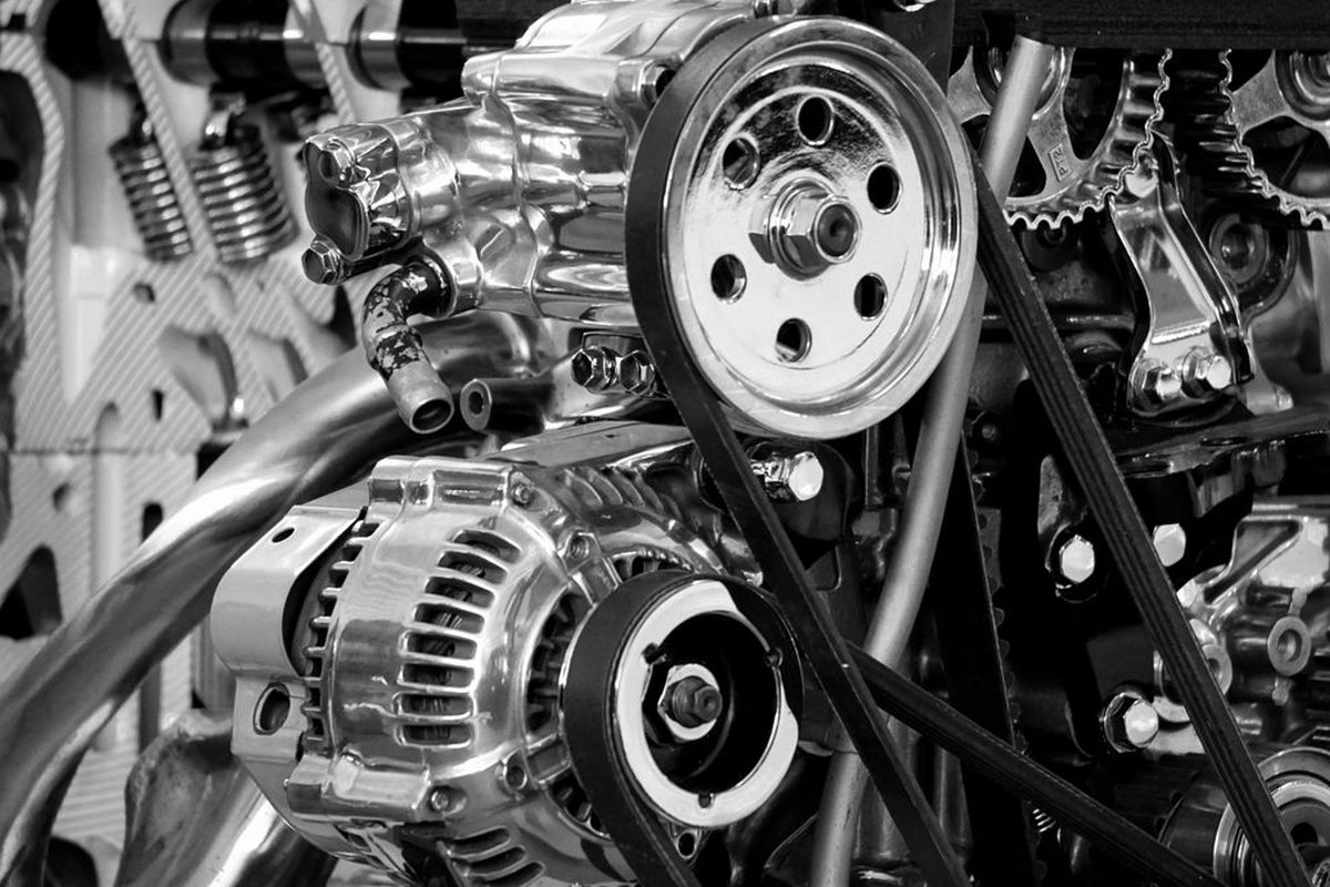 EV motor housing machined from die-cast blank